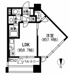 レジディア市ヶ谷の物件間取画像